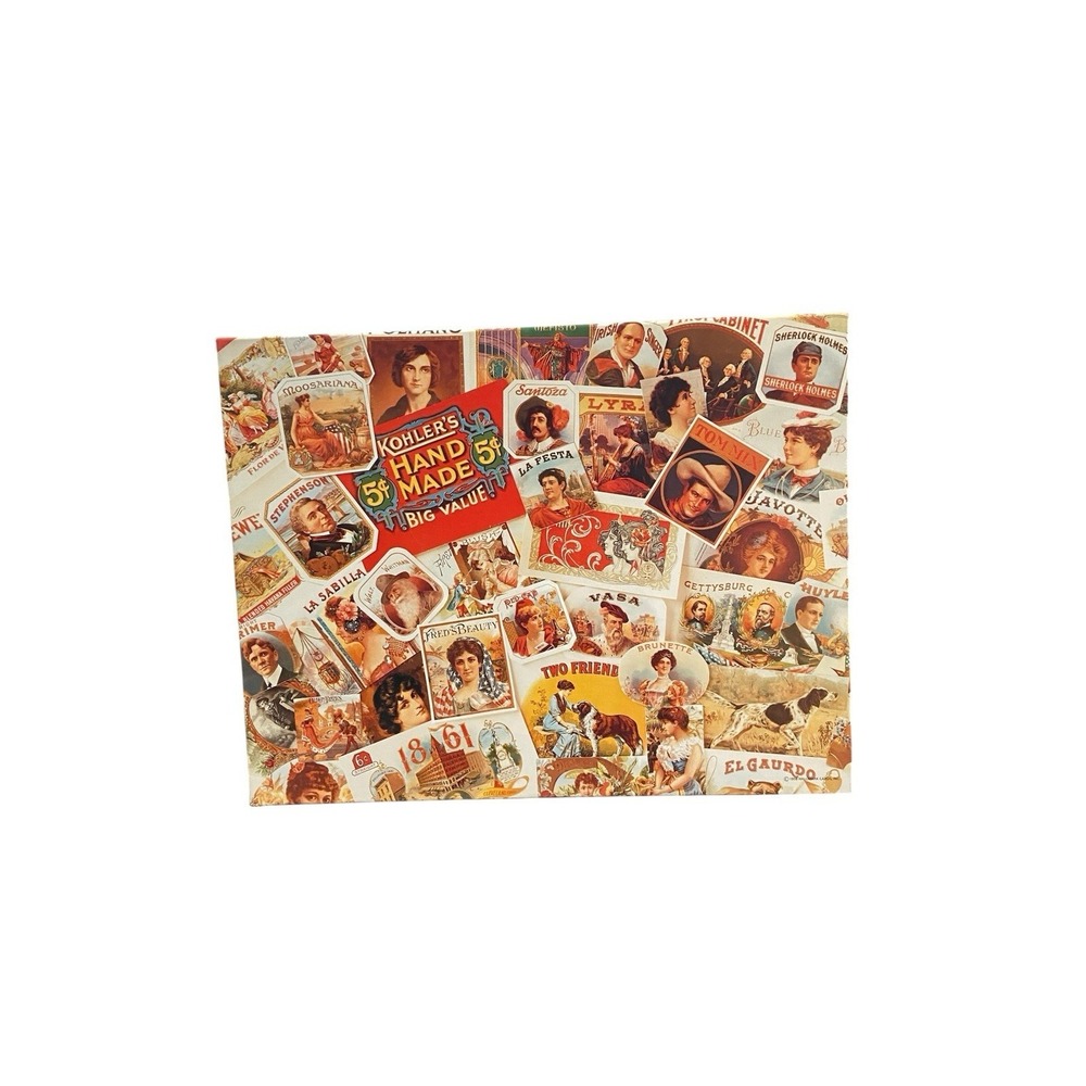 Vintage Cigar Labels SPRINGBOK 500 Piece Jigsaw Puzzle Complete 18x23" 90's